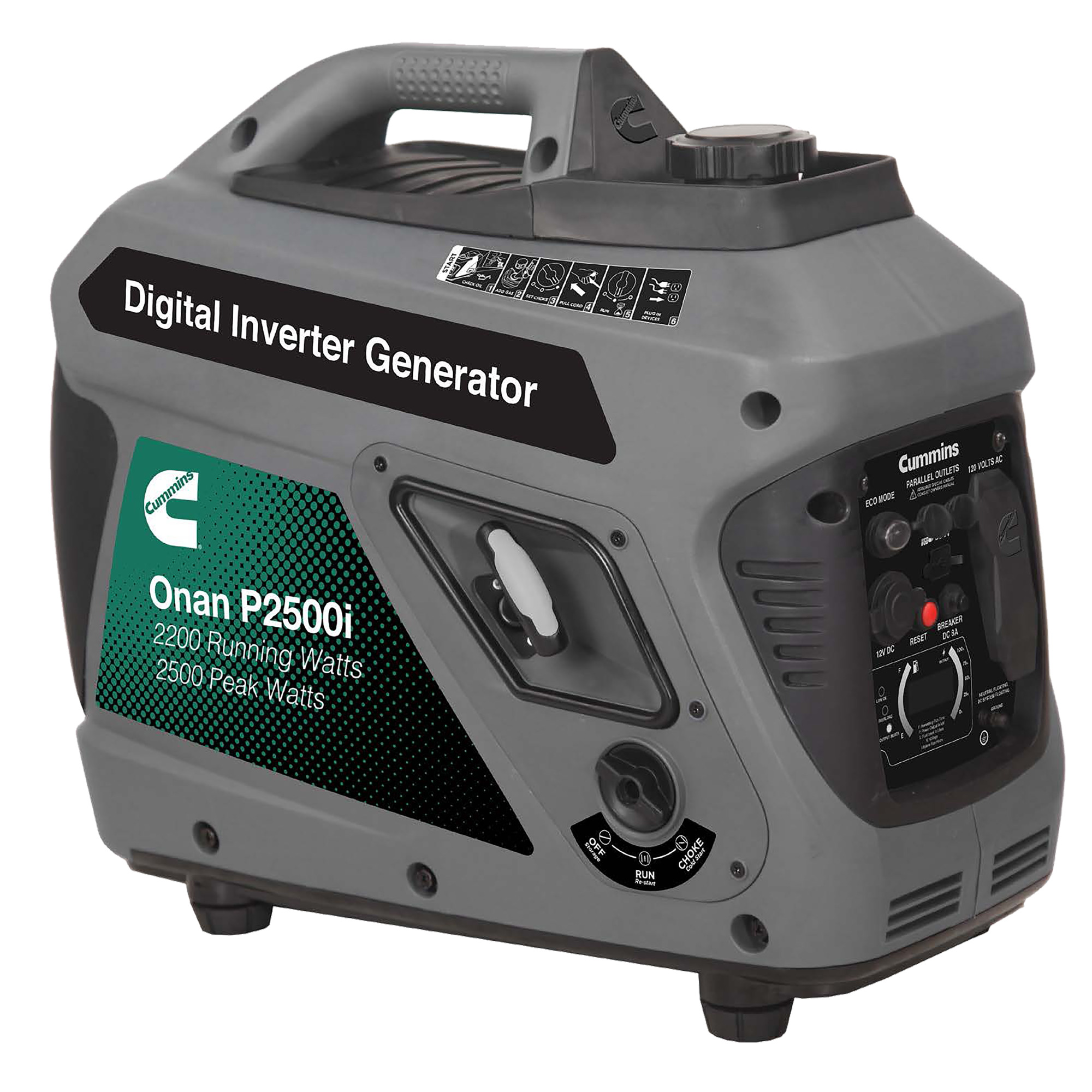 Cummins Onan, 2500W Portable Inverter Generator, Model# P2500i